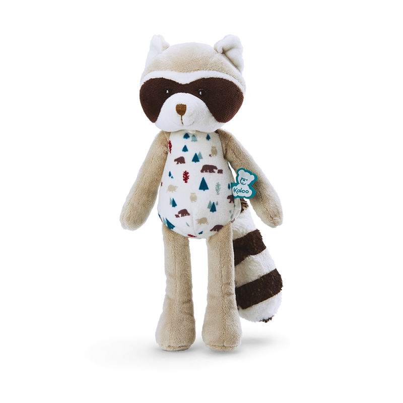  filoo léon the raccoon soft toy 25 cm white grey 